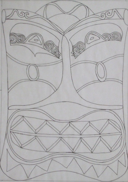 Dessin calque marqueterie