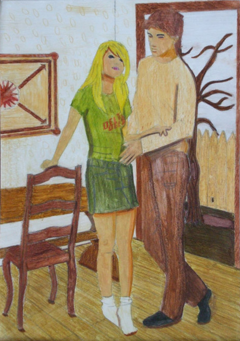 Dessin de conception de la marqueterie